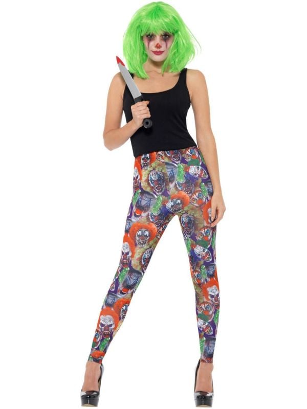Dames scary clown leggings
