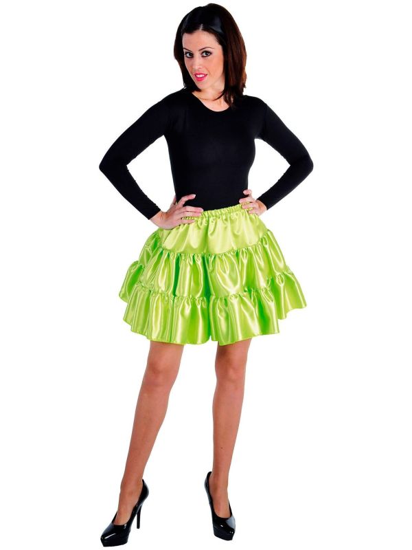 Dames volangen rok groen main product photo