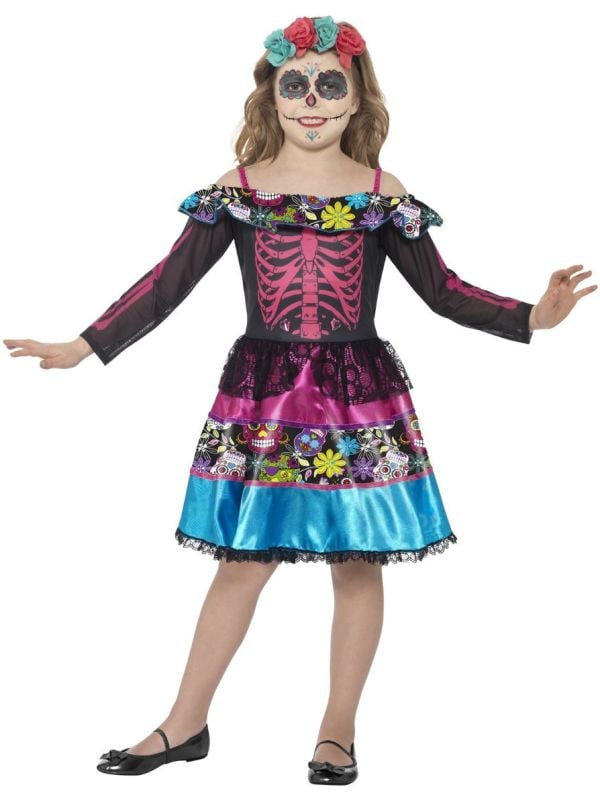 Day of the dead meisjes jurkje main product photo