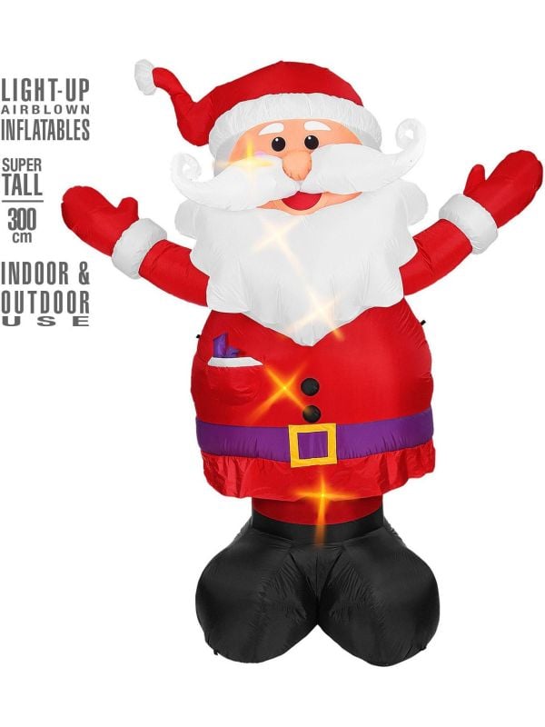 Decoratie opblaasbare kerstman
