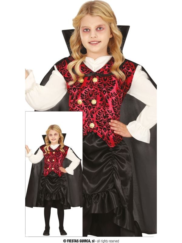 Deftige vampier jurk halloween kind