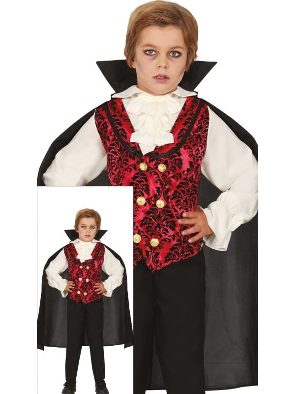 Deftige vampier kostuum halloween kind