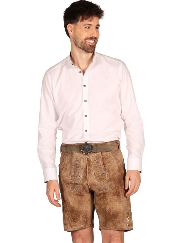 Deluxe Tiroler Lederhose Licht Bruin Heren Oktoberfest