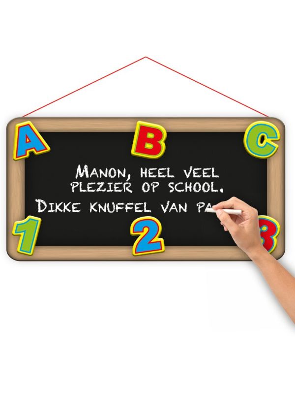 Deurbord ABC kinderfeestje main product photo