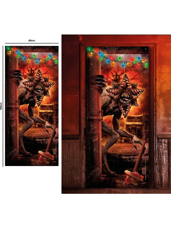 Deurdecoratie Stranger Things Demogorgon 80 x 180 cm halloween