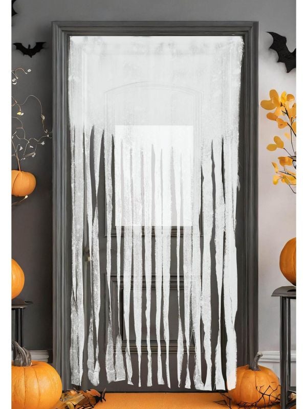 Deurgordijn halloween wit 100 x 200 cm