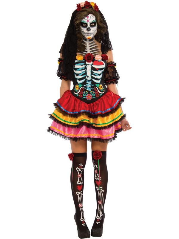 Dia de Los Muertos Jurkje Senorita Dames