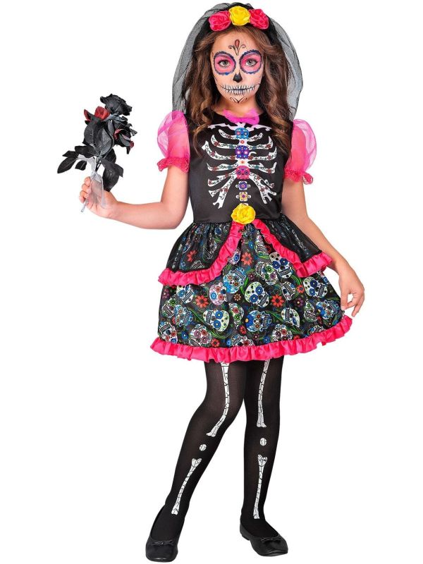 Dia de Los Muertos Meisjes Kostuum