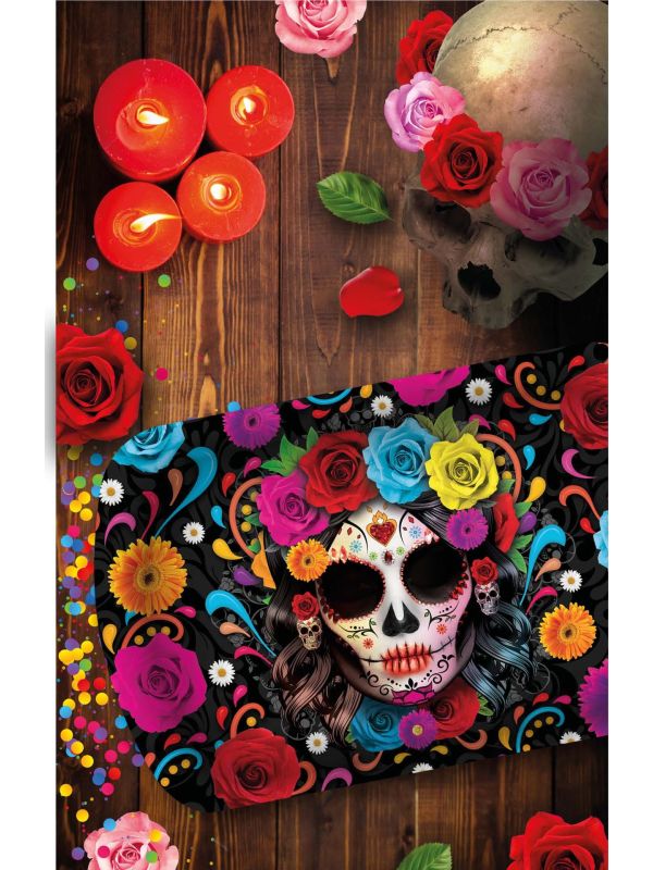 Dienblad Día de Muertos 39 x 24 cm halloween
