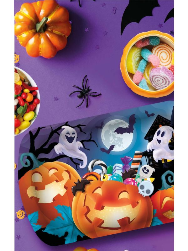 Dienblad pompoen vrolijk 39 x 24 cm halloween