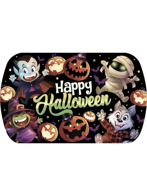Dienblad vrolijke halloween monsters 39 x 24 cm