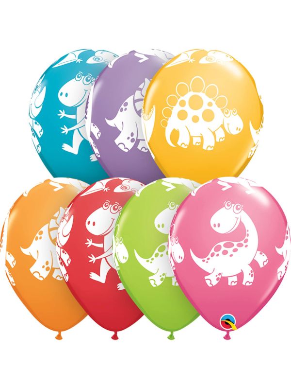 Dinosaurus kinderfeestje ballonnen 25 stuks