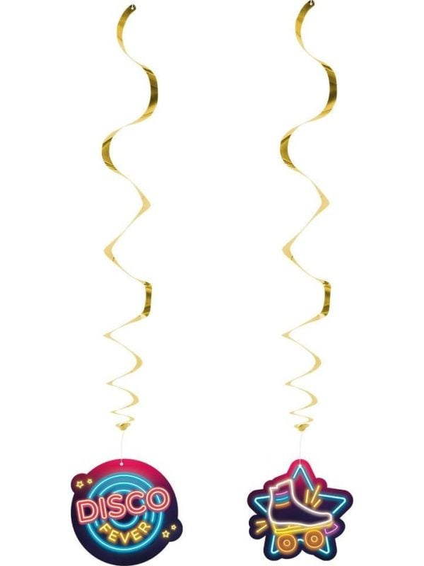 Disco decoratie swirl hangers