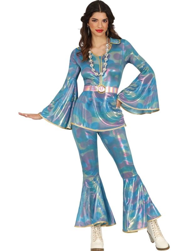 Disco Retro Psychedelic Jurk dames