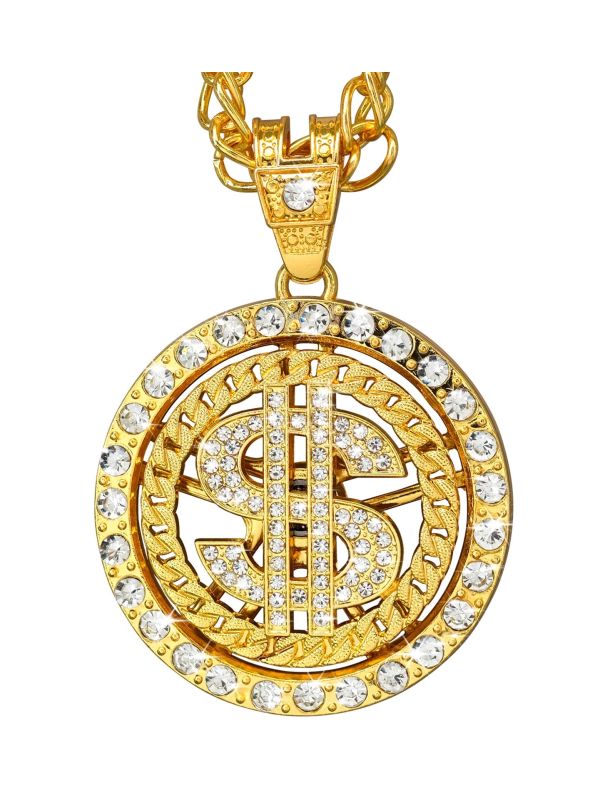 Dollar Feestketting Rond Goud