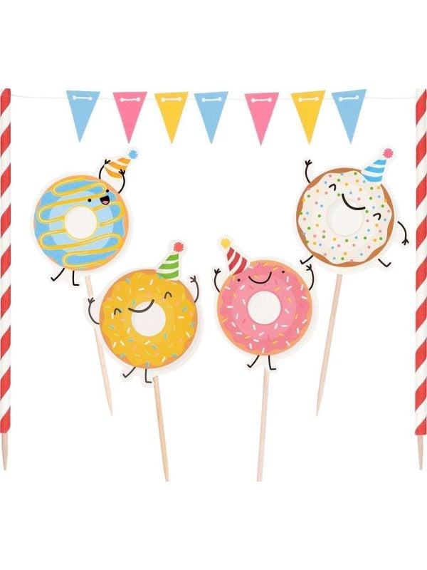Donut Taartdecoratie Kit