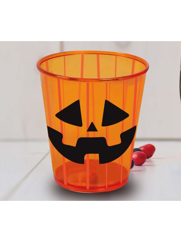 Drinkbeker pompoen 9 x 10 cm halloween