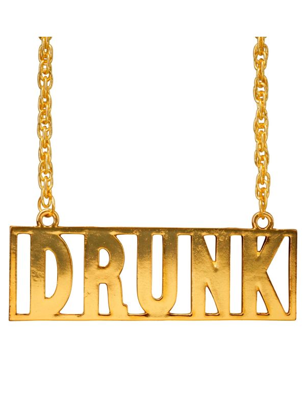 Drunk Gouden Feestketting