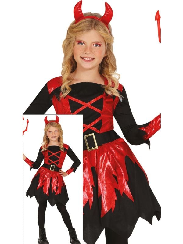 Duivel jurk halloween meisjes