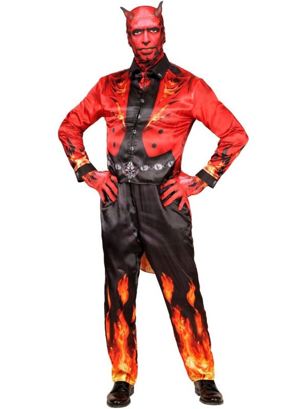 Duivel Kostuum Gemaskerd Mannen