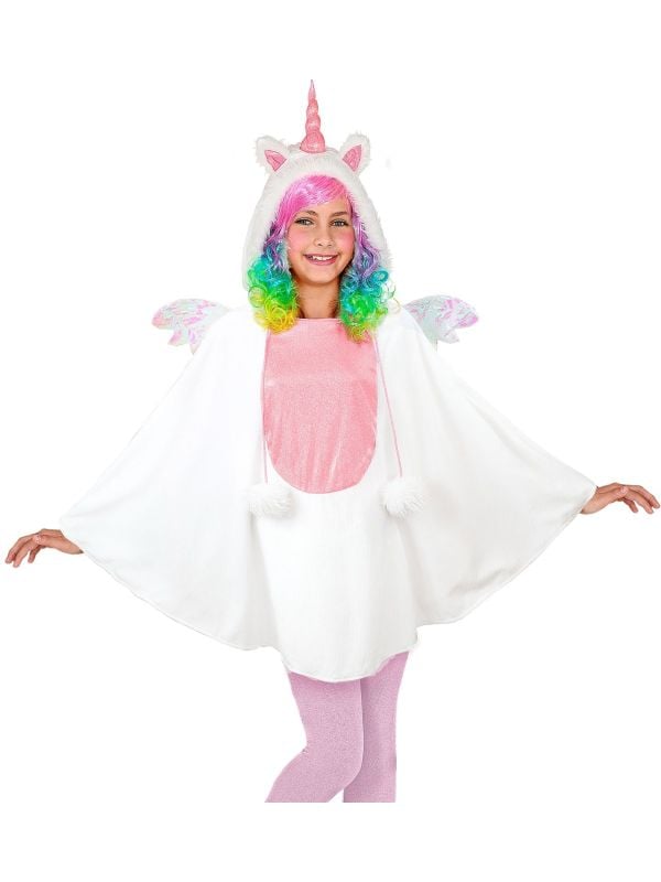 Eenhoorn poncho met capuchon meisjes