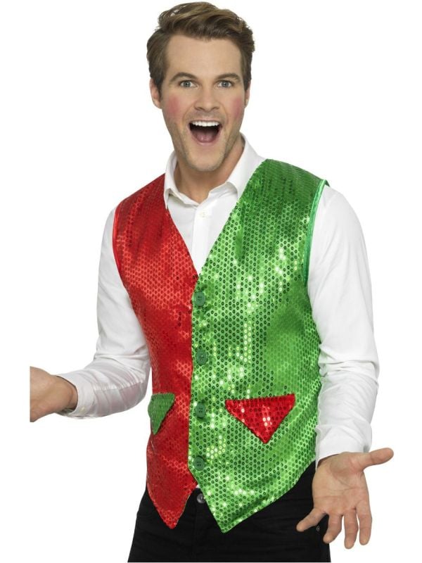 Elfjes vest pailletten main product photo