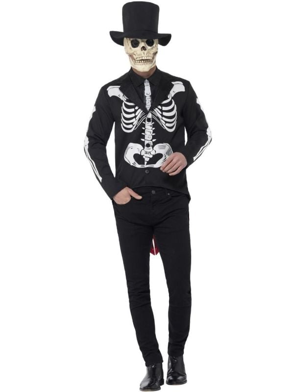 Eng dag van de doden skeletten pak main product photo