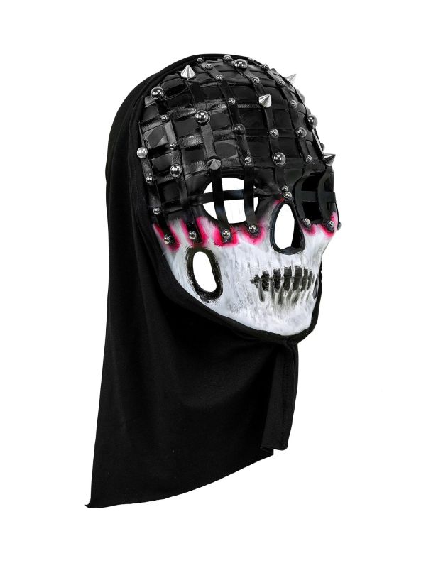 Eng Masker Zwart Wit met Capuchon Halloween