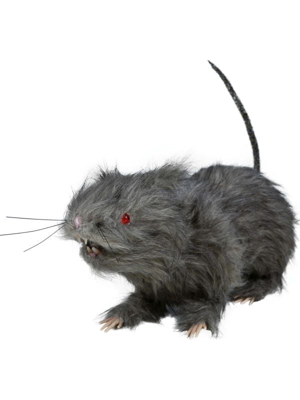 Enge rat met verlichting 30 cm halloween
