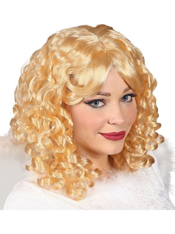 Engelen pruik blond