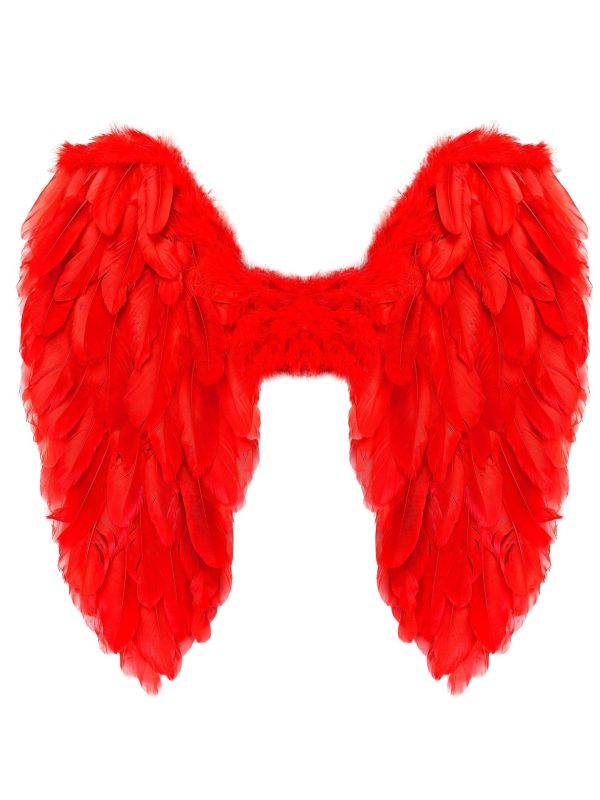 Engelenvleugels Rood Veren Feest Dames Heren