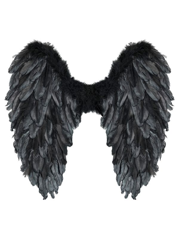 Engelenvleugels Zwart met Veren Feest Dames Heren