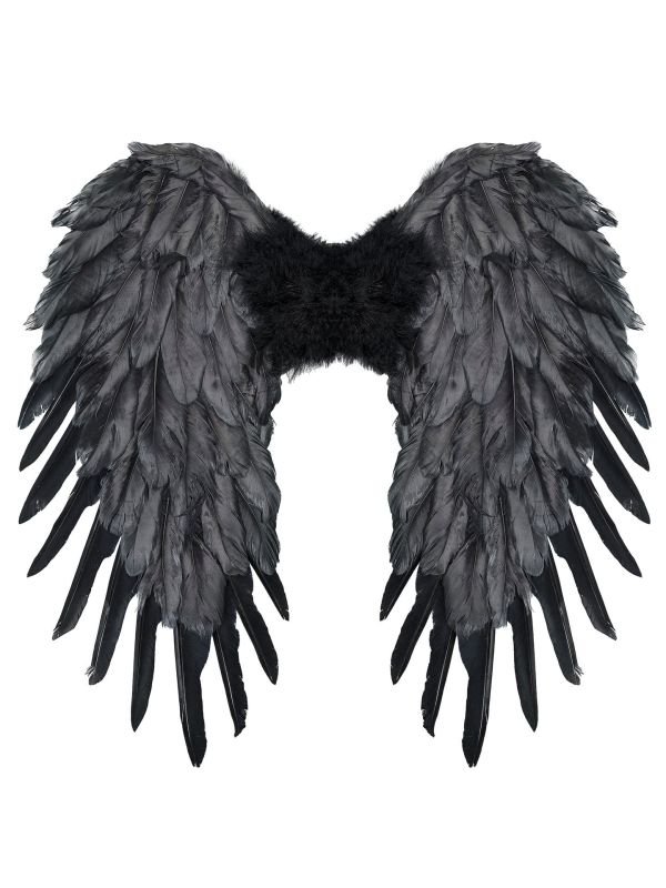 Engelenvleugels Zwart Veren Feest Dames Heren