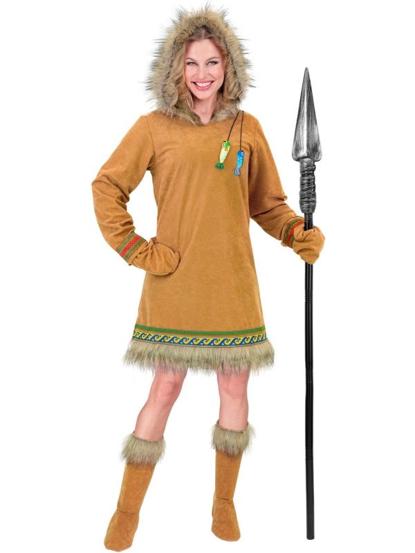 Eskimo Vissers Outfit Dames Bruin