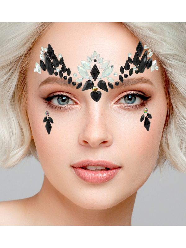 Face Jewels Donkere Koningin