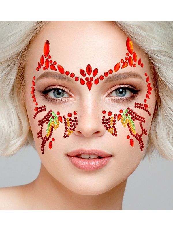 Face Jewels Duivel Look