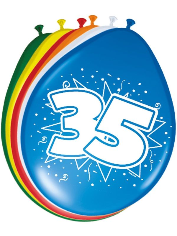 Feestelijke verjaardag ballonnen 35 jaar