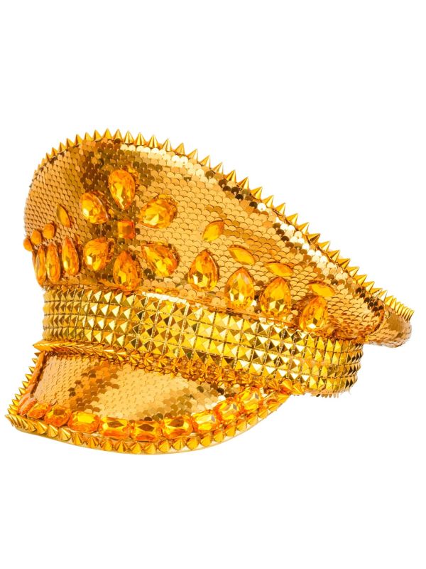 Festival Hoed Goud met Glitters Dames Mannen