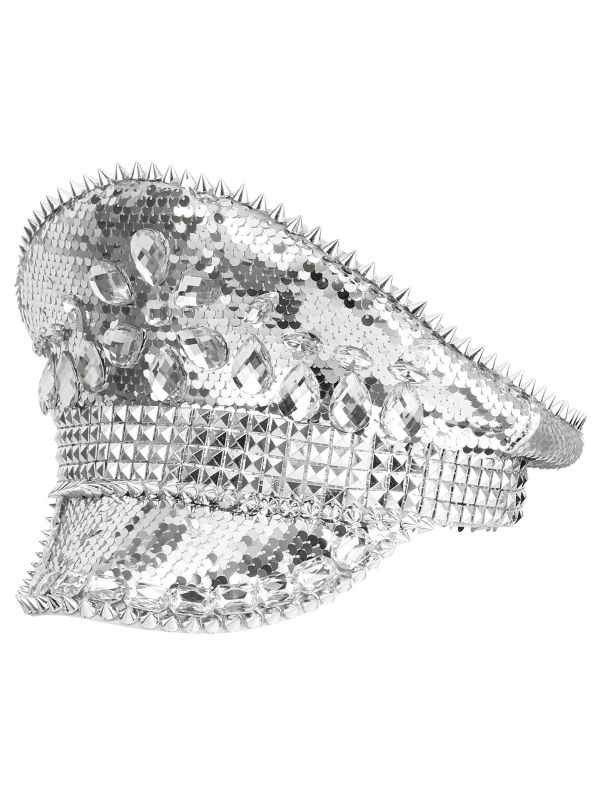 Festival Hoed Zilver met Steentjes Dames Mannen