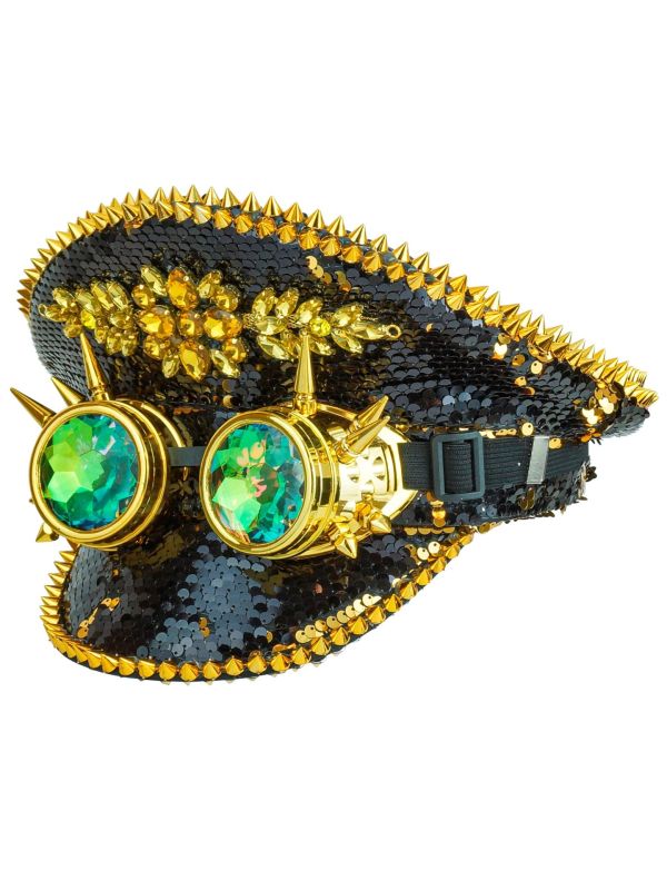 Festival Hoed Zwart met Juwelen Dames Heren