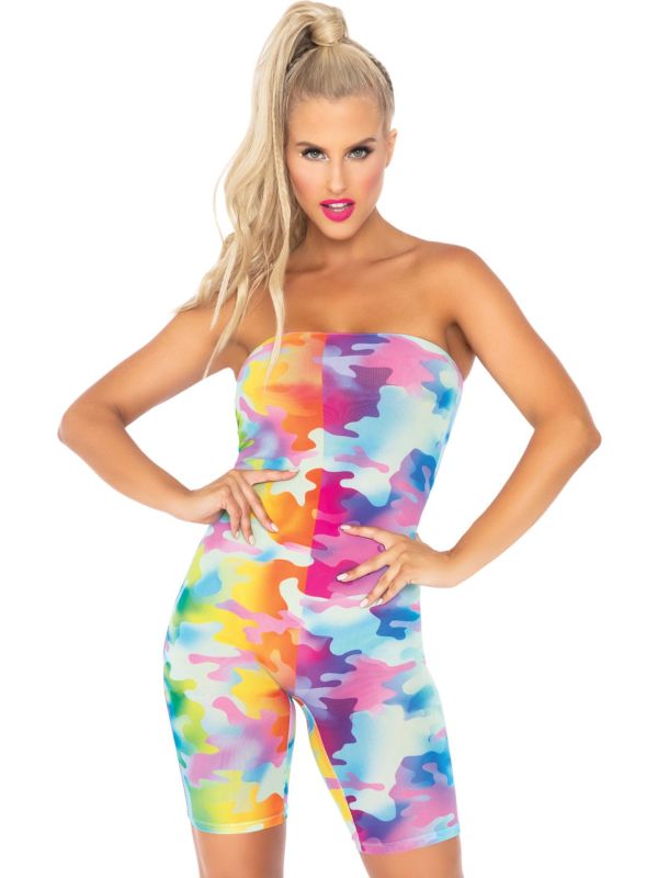 Festival playsuit regenboog camouflage main product photo