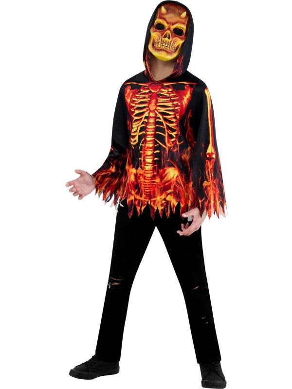 Fire Devil Jongens Outfit Halloween