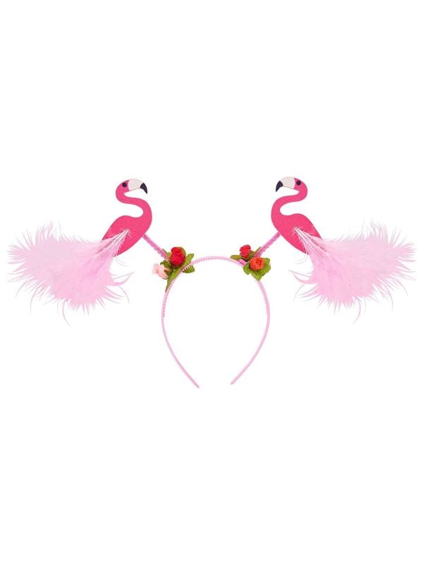 Flamingo haarband Hawaii glitter