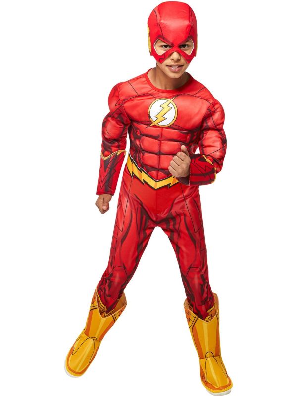 Flash Outfit Jongens WB DC Comics Deluxe