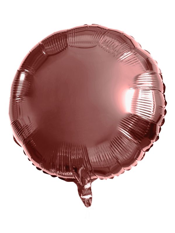 Folieballon brons rond