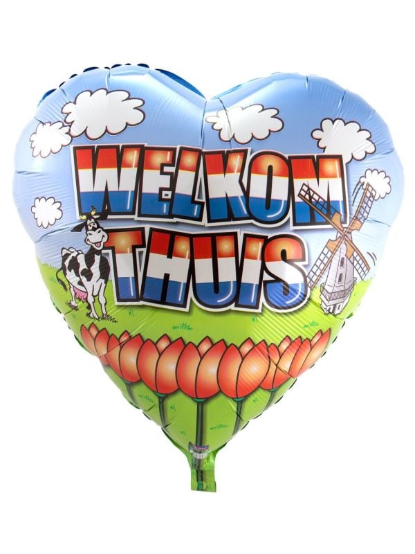Folieballon hartvorm welkom thuis 71cm main product photo