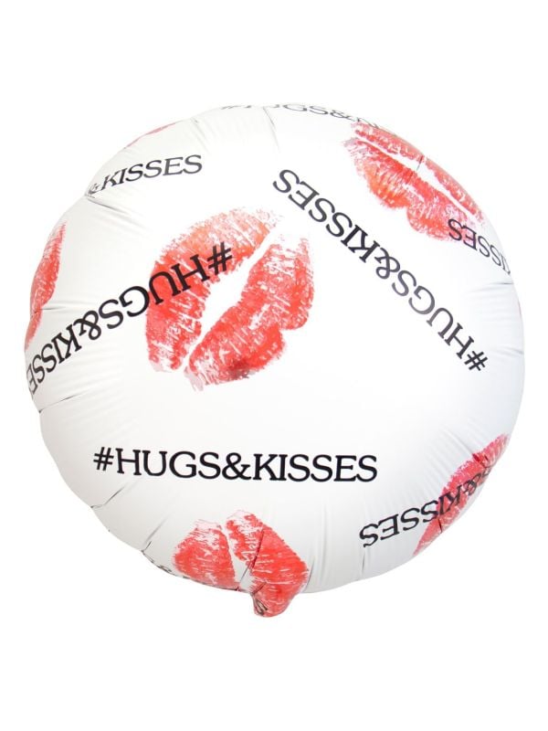 Folieballon hugs and kisses valentijnsdag