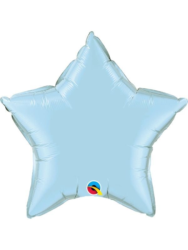 Folieballon stervorm lichtblauw main product photo
