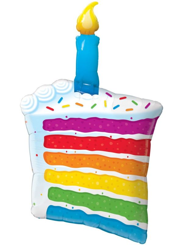 Folieballon verjaardagstaart met kaars main product photo