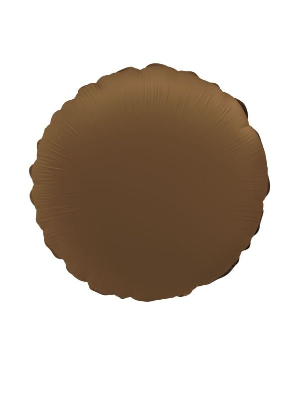 Folieballon Vorm Rond - Bruin